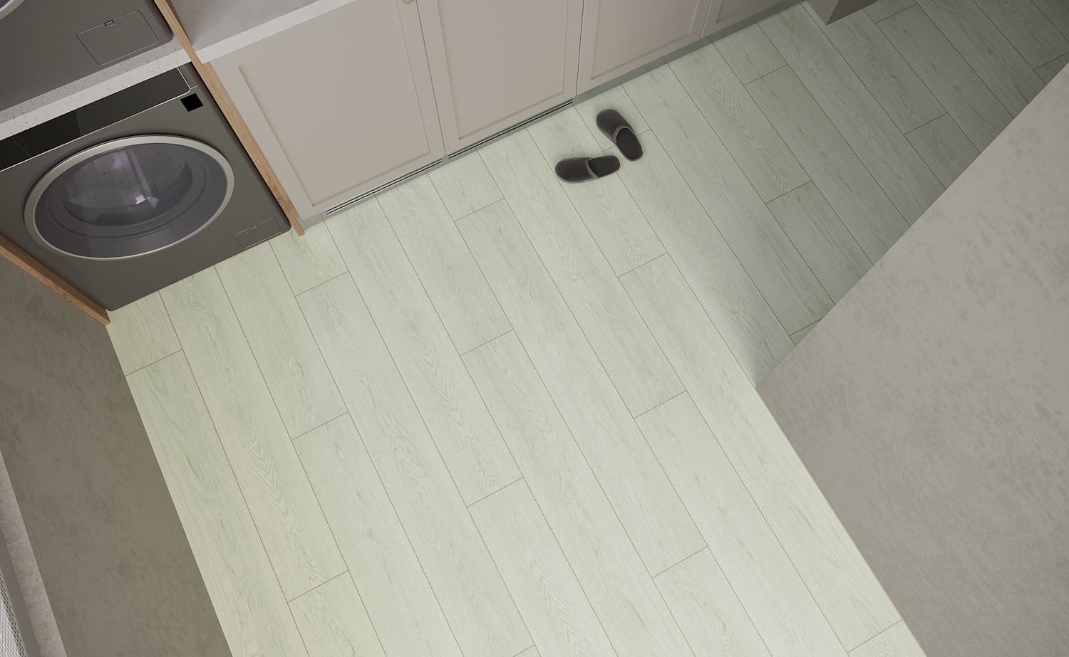 Кварцвиниловая плитка Art East замковая Art Tile Click Ясень Виченца 45-09-ATC 1220×180×4 фото в интерьере